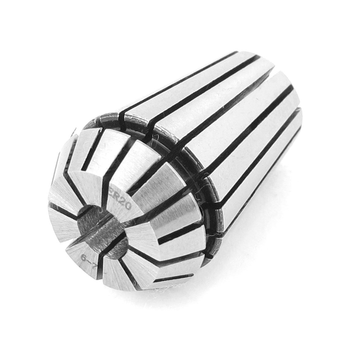 Uxcell Silver Sourcingmap Er20 6Mm-7Mm Stainless Steel Spring Collet Chuck Milling Lathe Tool
