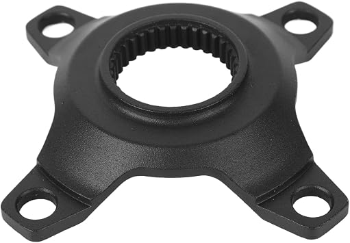 TREETDOBV Motor Bike Gear Adapter, Durable Chain Rings, Chainringss Spider Adapter, 4 Jaw Base Mid Drive Chainrings Spider Support for Bafang M500 G520 M600 M620 G521 M510 M615 M820 G332