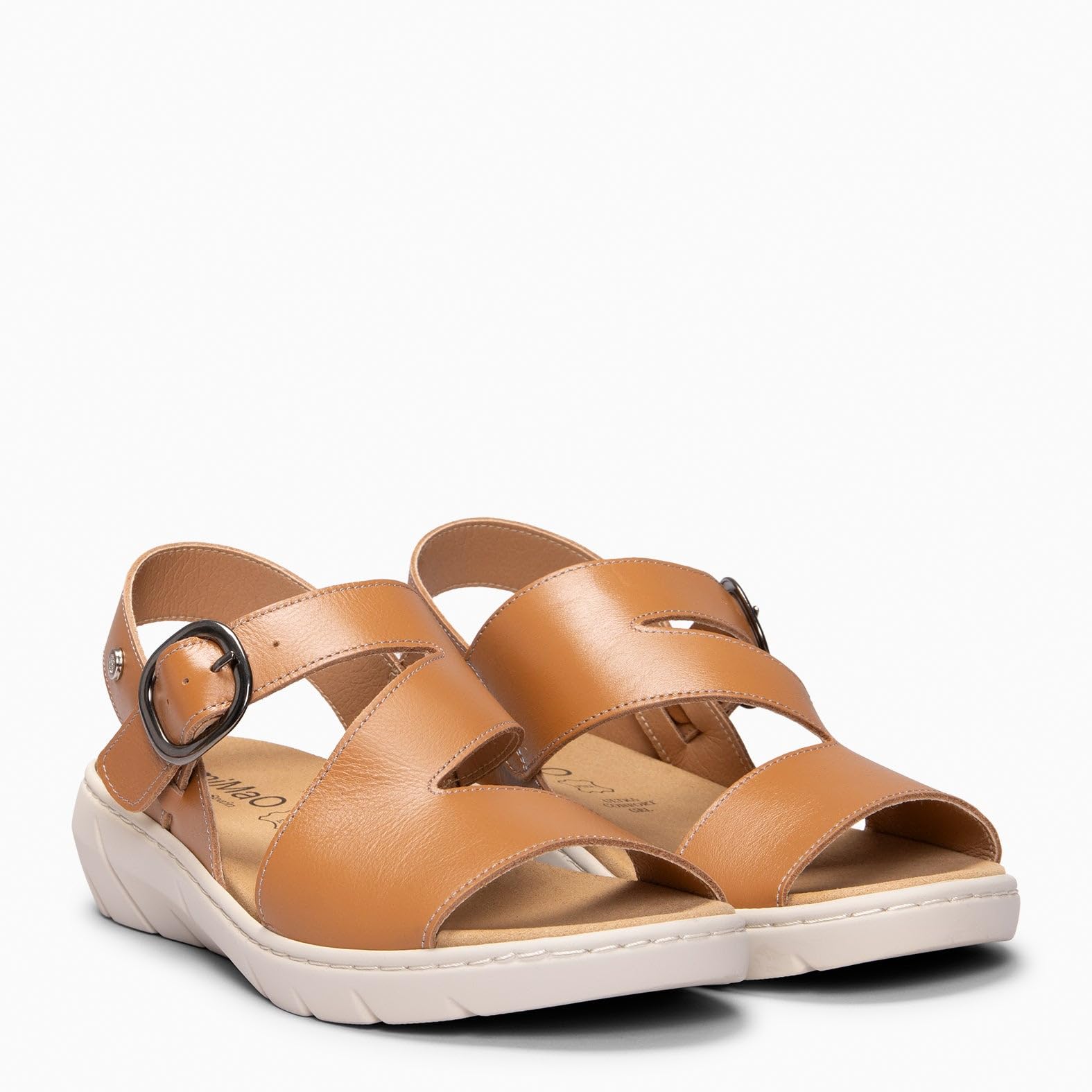 miMaO. Sandalias con Plantilla extraíble de Piel para Mujer. Diseñado y Fabricado en España