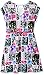 STAR WARS Little Girls Dress with Belt, Multi, L-6x