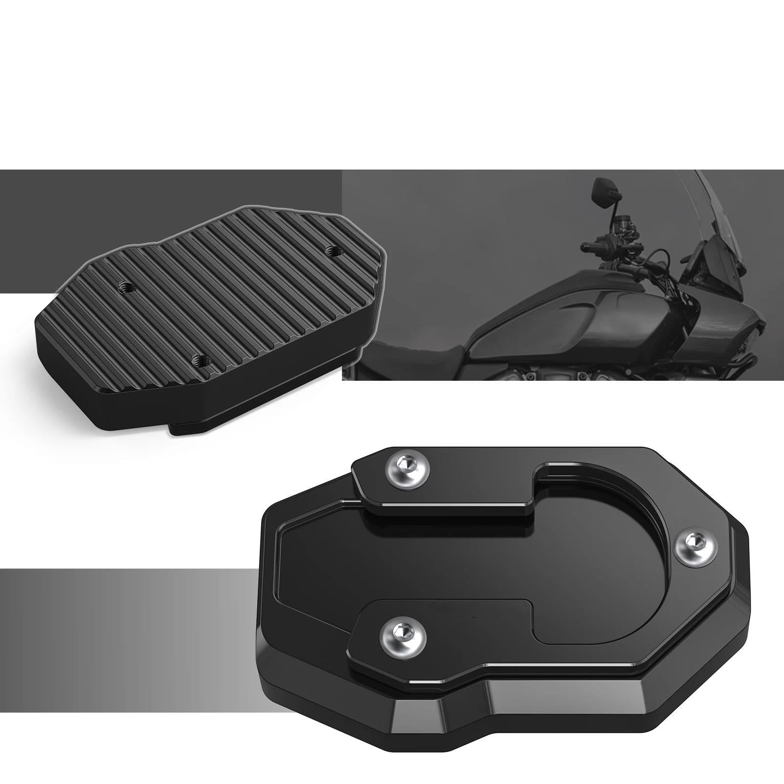 Supporto cavalletto laterale moto Piastra Di Estensione Cavalletto Laterale Piede Cavalletto Della Motocicletta For Harley Sportster S RH1250S 2021-2024 Protezione della staffa