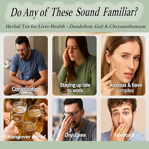 Miniatura 4 de Té para la salud del riñón y el hígado de Wolfberry de diente de león, siete ingredientes herbarios de mezcla natural, té de semillas de cassia de