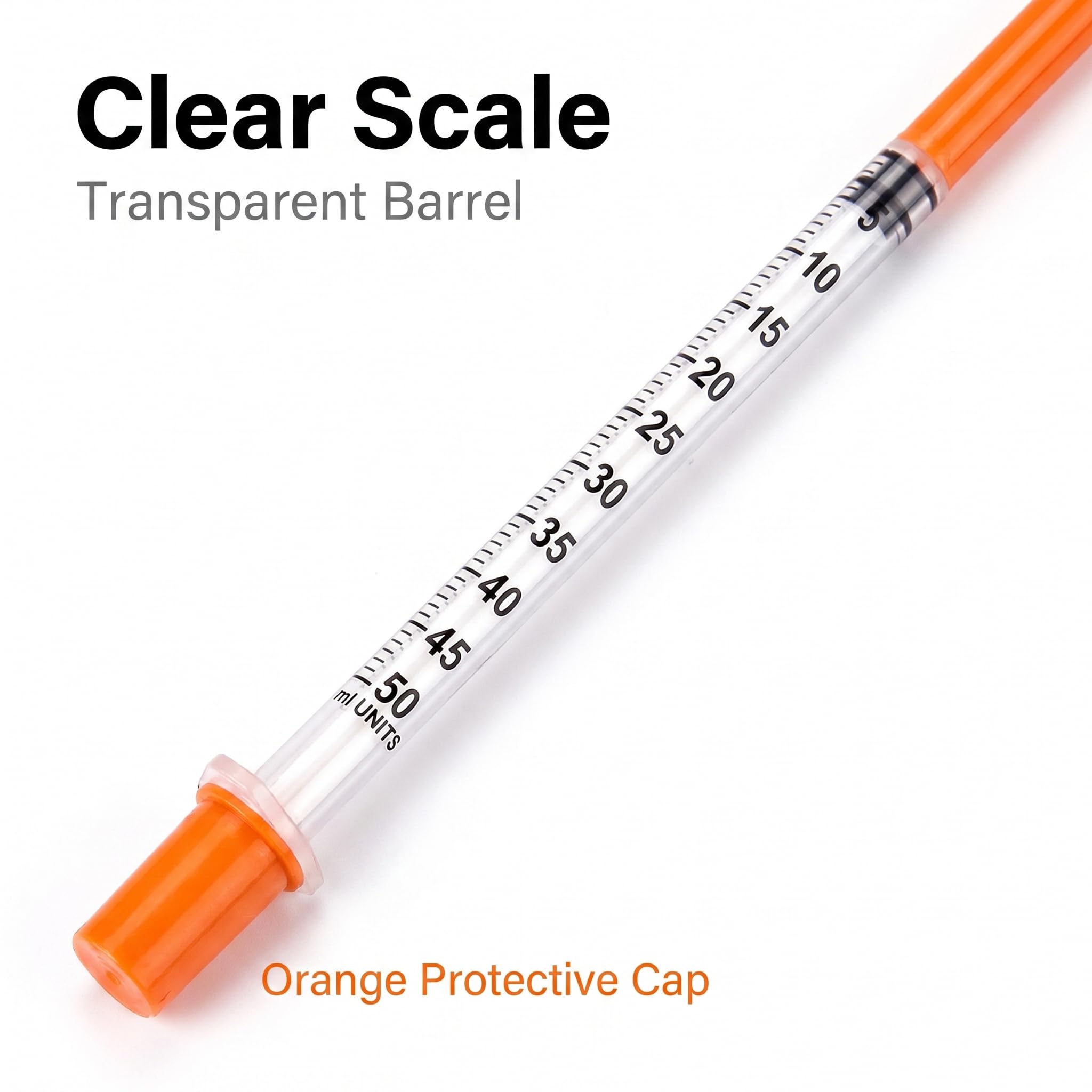100 Pack 0.5ml/cc Syringes with Needle 31G 5/16 Inch, U-100 Lab Syringes, Individually Wrapped — Amazon image 6