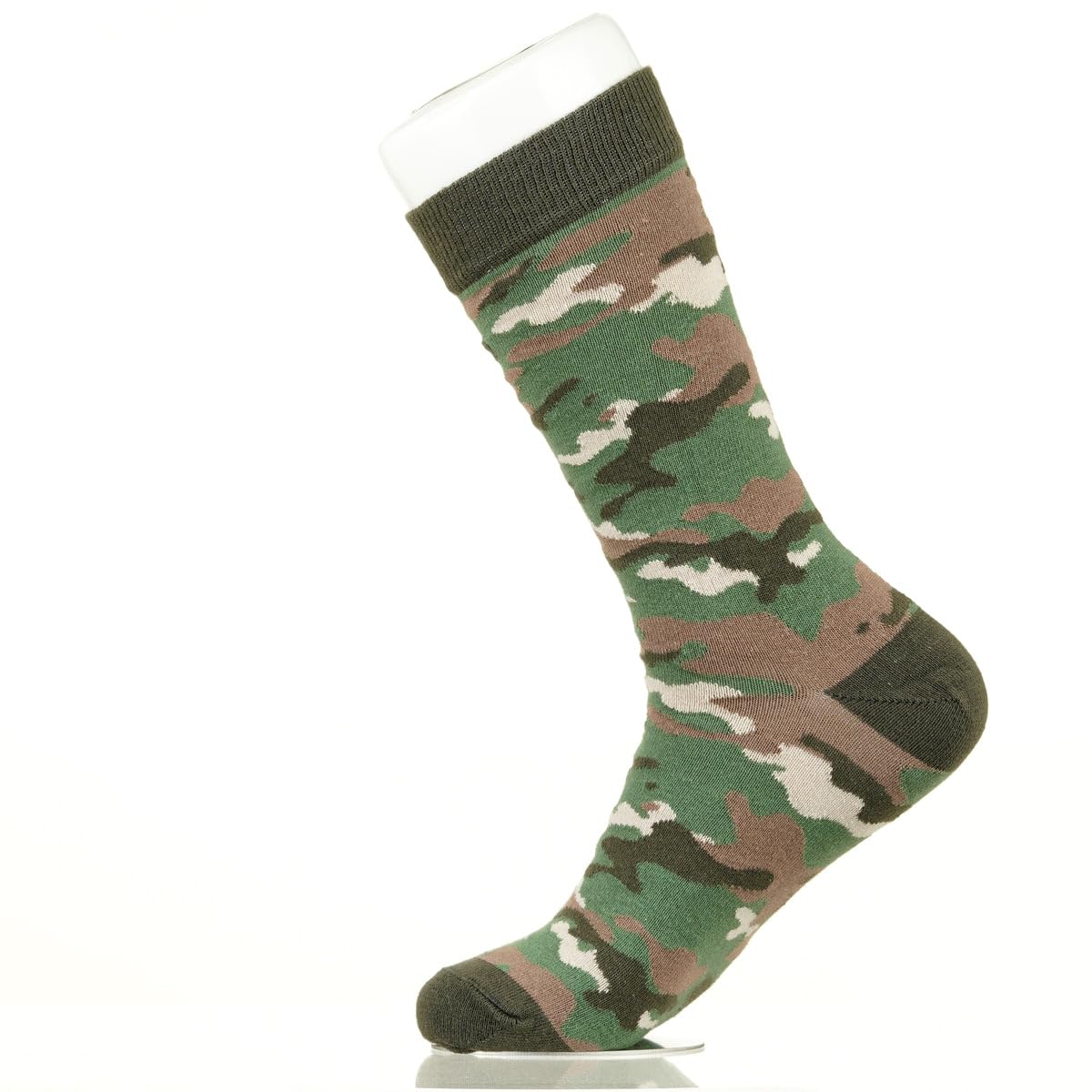Sock Atomica Unisex Camo Fancy Colorful Cotton Comfy Novelty Funny Dress Socks Military Patterned Cool Design Gift, Women's 10-12.5, Men's 8.5-13, 41-46