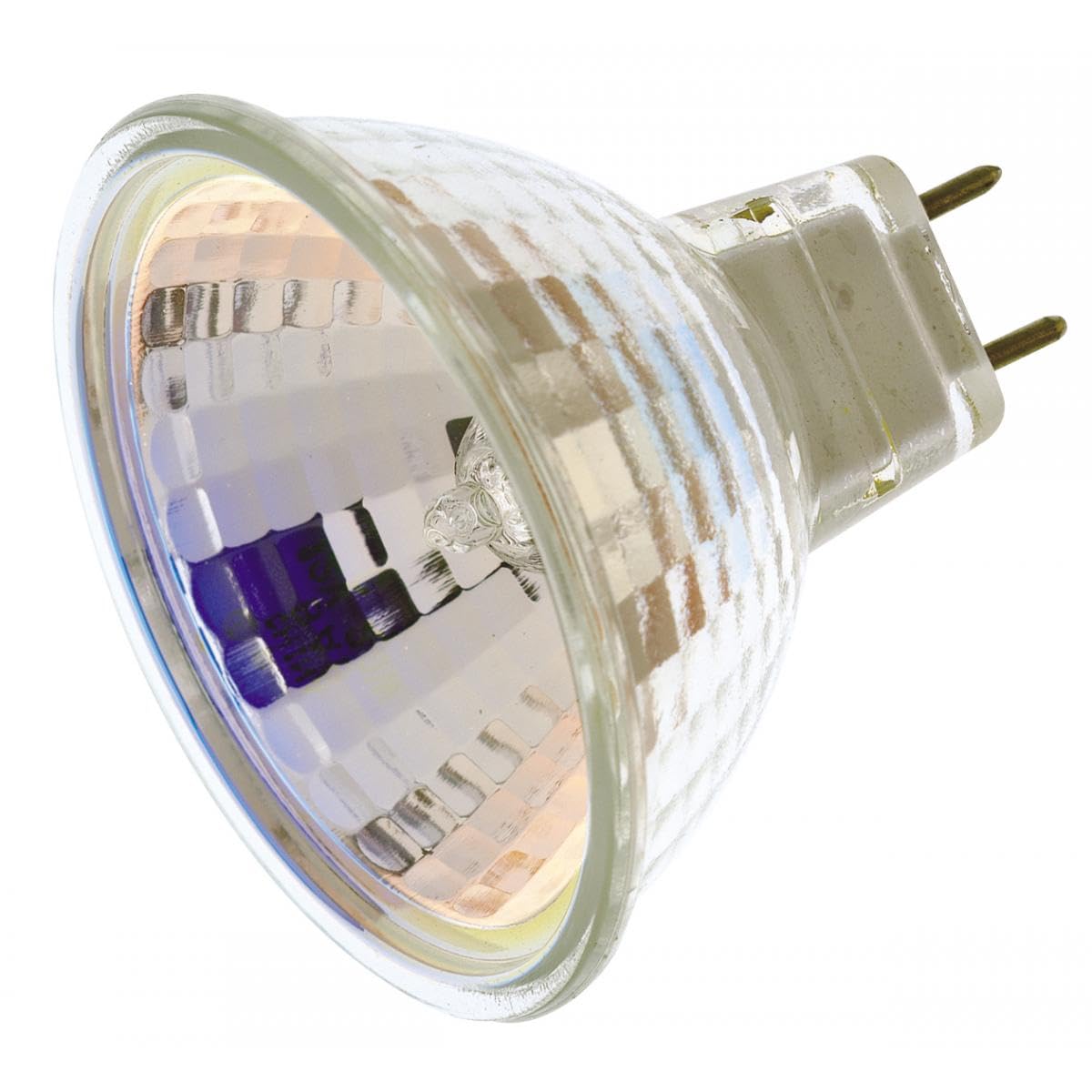 Satco S4627 Bi Pin G8 Base Halogen Light Bulb, 35 Watts, 120 Volts, 280 Lumens, MR16 Shape, G8 ANSI Base, CC-8 Filament, 2900 CCT (Kelvin), 36 Beam Spread, 2000 Average Rated Hours, Clear Finish