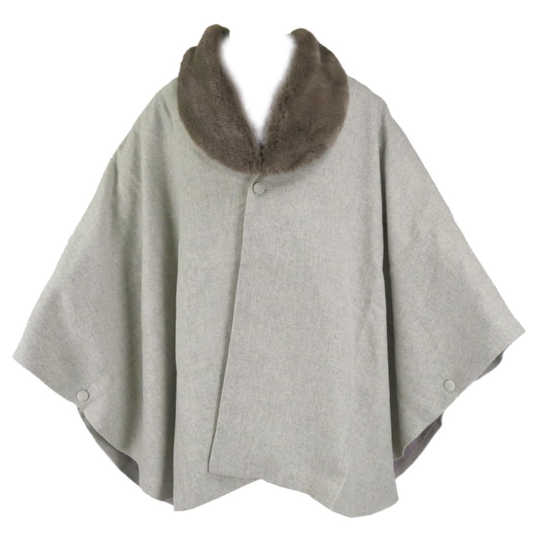 【未使用】和装コート ポンチョ ケープ　着物コート 黒白チドリ　和装アウター 和装コート 着物 コート ケープ ポンチョ 和装ケープ ケープ