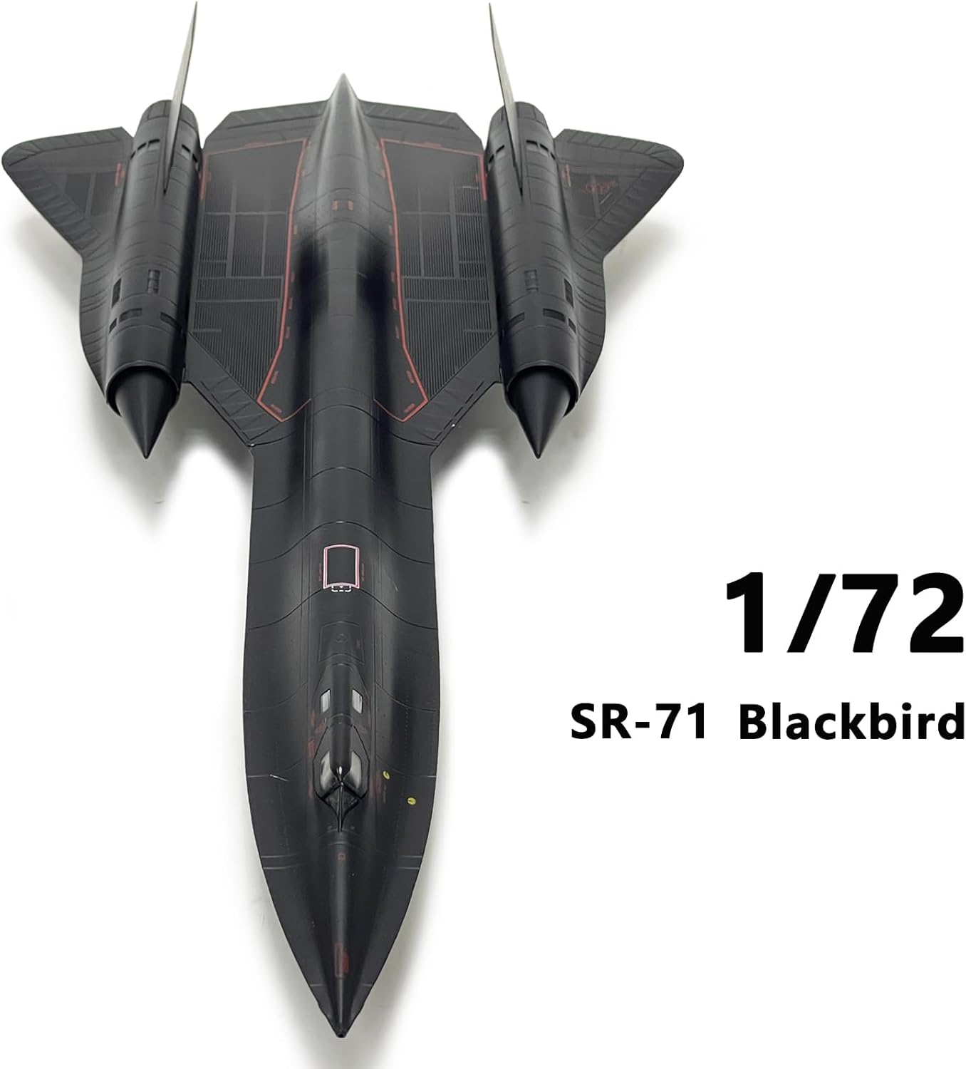 1/72 Scale SR71 Model - 17.9 Inch Length - Metal Military Aircraft Replica - Premium Gift and Collectible