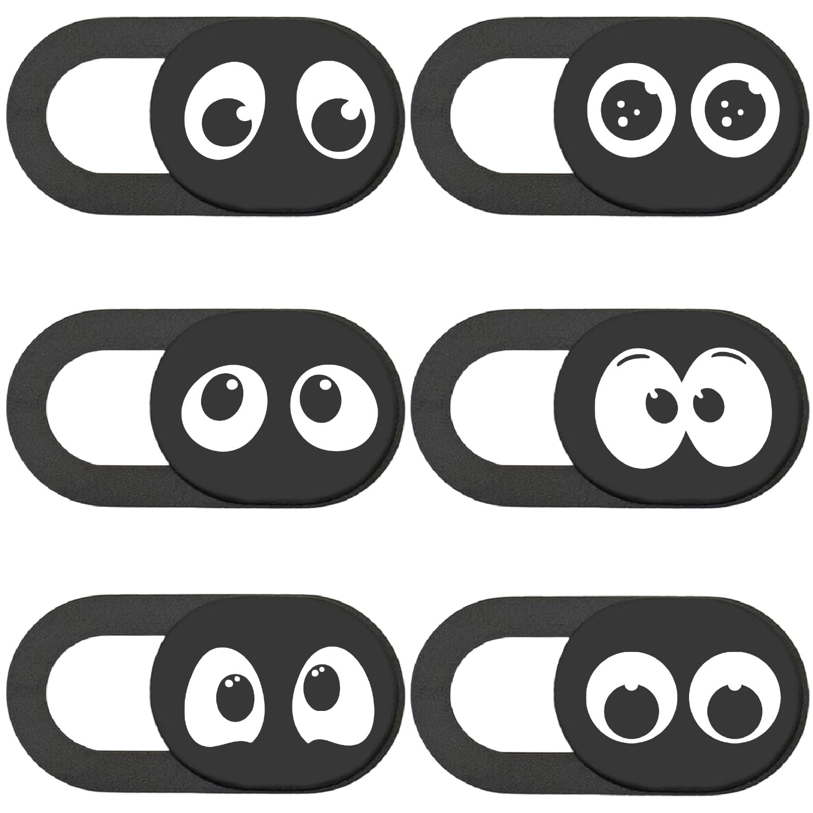 6Pcs Ultra Thin Webcam Cover Slide Webcam Camera Covers Eye Pattern Webcam Slide Blocker Phone Privacy Security Protector for Mini PC Smartphone Computers Laptop Desktop Tablet Pad Surface-image-45