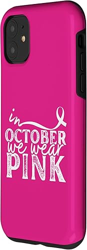 Miniatura 2 de iPhone 11 En octubre llevamos funda gráfica rosa para concientización sobre el cáncer de mama