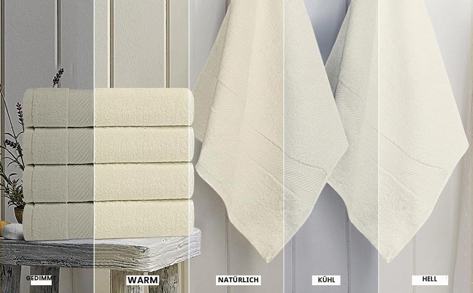 Utopia Towels [6er-Pack Badetuch-Set, 100% ringgesponnene Baumwolle (61x122 cm) mittelleicht und stark saugfähig… – Ansicht 5