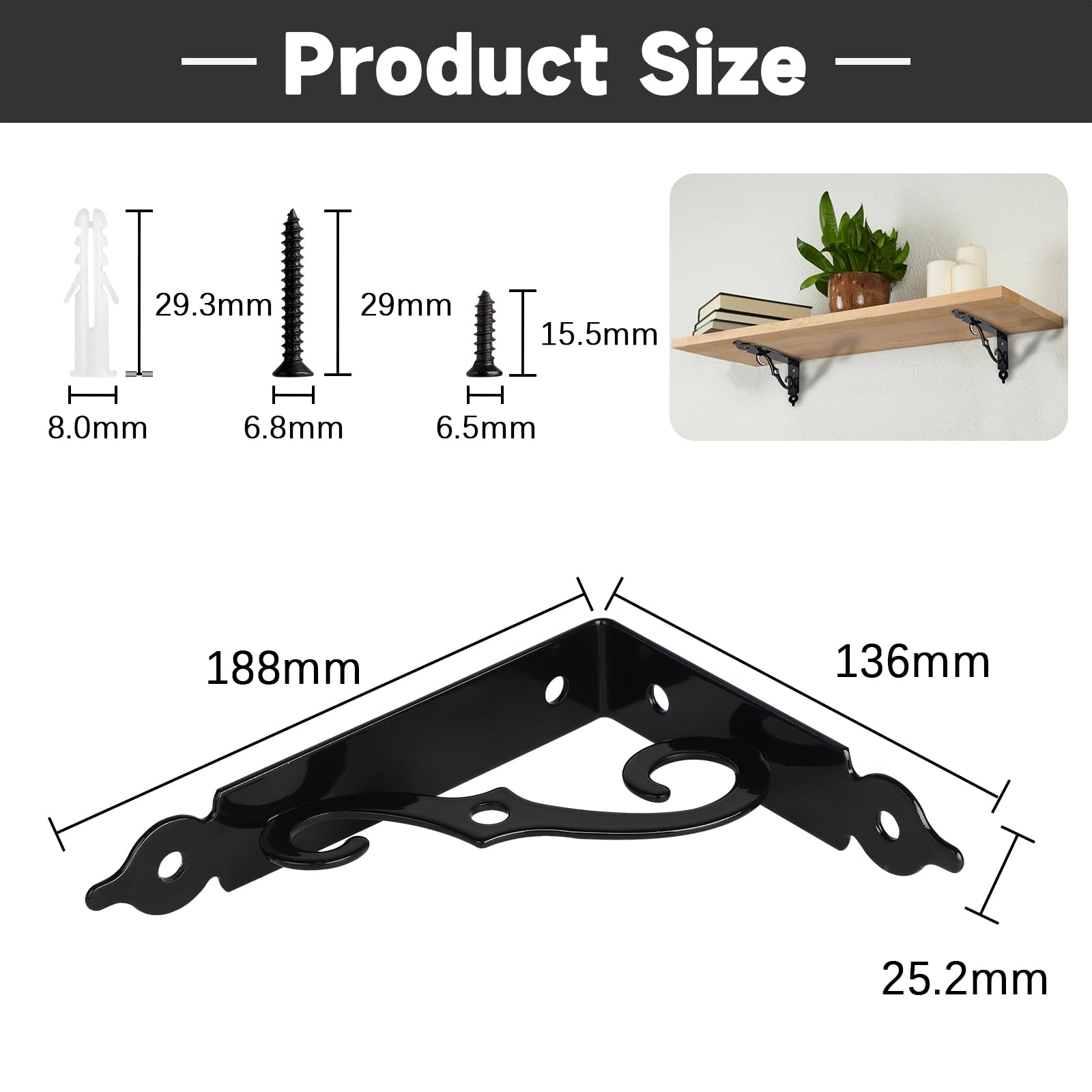 Staffe Per Climatizzatore Esterno Fischer KLIMA KLIK | Braccio 465 Mm | Con Tasselli E Piedini Antivibranti - Foto 6