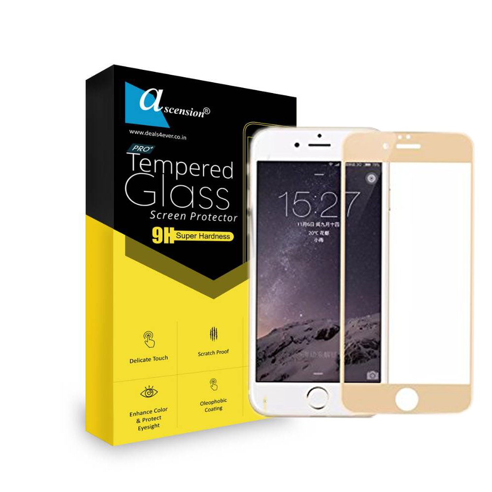 ascension Golden Border Tempered Gorilla Screen Protector High 9h Hard
