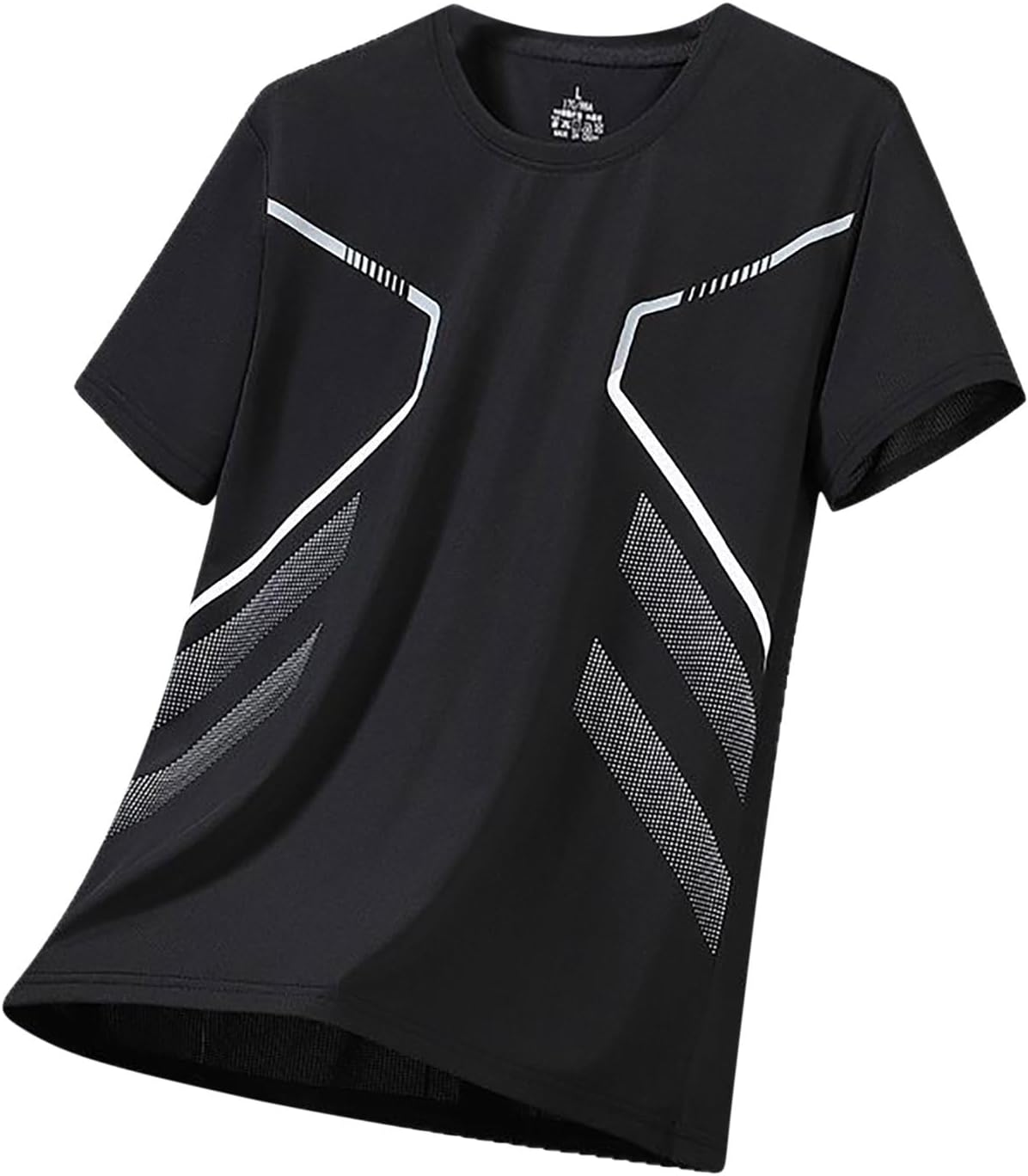 Workout Shirts Men Lightweight Summer Short Sleeve Quick Dry Round Neck Gym Athletic T-Shirts Baggy Breathable Running Gym Training Activewear Breathable Outdoors Sport Tops