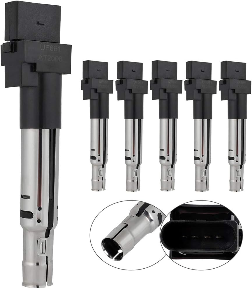 SCITOO Ignition Coil Coils Pack fits for Porsche for Cayenne 3.6L 2011 2012 2013 2014 2015 2016 2017 2018 E1031 UF616 C1734 set of 6