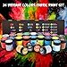 Set Pintura Textil, RATEL Pack de Pintura Textil 24 x 15 ml...