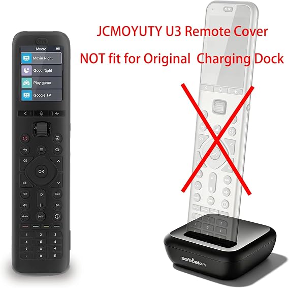 Case Cover for Sofabaton U3 Remote Black Silicone Skin