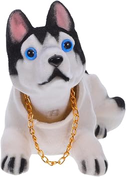 Wakauto Bobblehead Dolls Shaking Head Dog Desktop Ornament Gift for Home Shop Car Dashboard Decor   