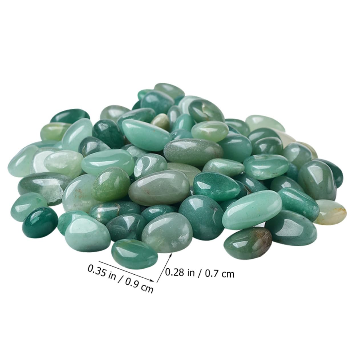 YARNOW 1 Jeu Gravier Jade Aventurine Roches D'aquarium Sable D'aquarium Réservoir Plantes D'aquarium Bocal à Poisson Lampe De Poisson Gravier pour Jardin Aquariums Air Green Pierre