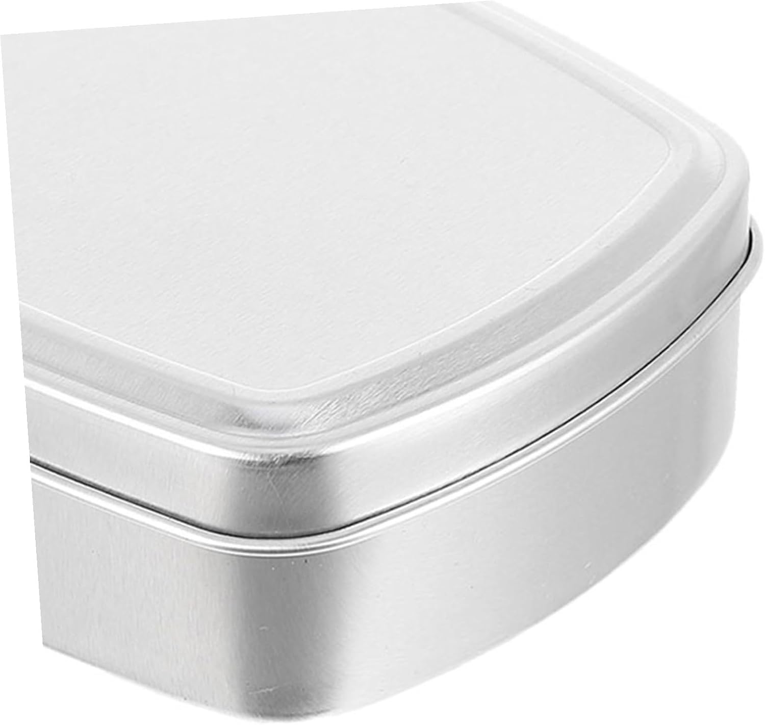 Aluminum Cream Box Refillable Rectangular Soap Bar Case 150ml Food-Grade Metal Tin Travel Portable Small Container for Bathroom and Outdoor Use
