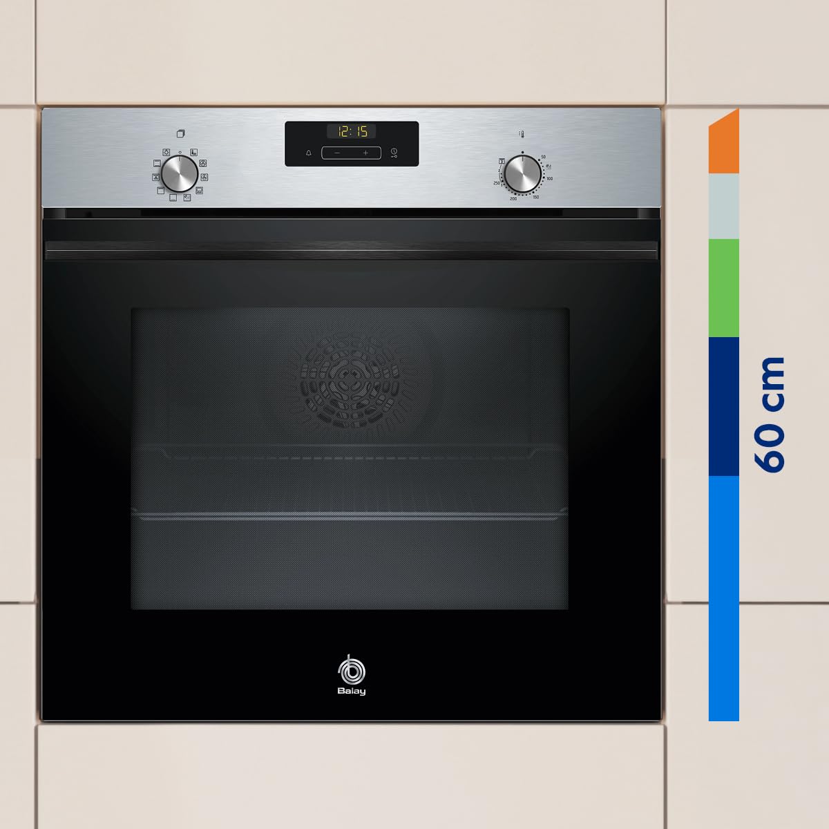 Balay, Horno multifunción, Aqualisis, Cristal negro, 3HB413CX3 | Ayuda a la limpieza del horno con Aqualisis y desmonta la puerta extraíble para una limpieza a fondo.
