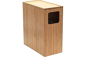 Bamboo Slim Trash Can: Perfect for Small Spaces