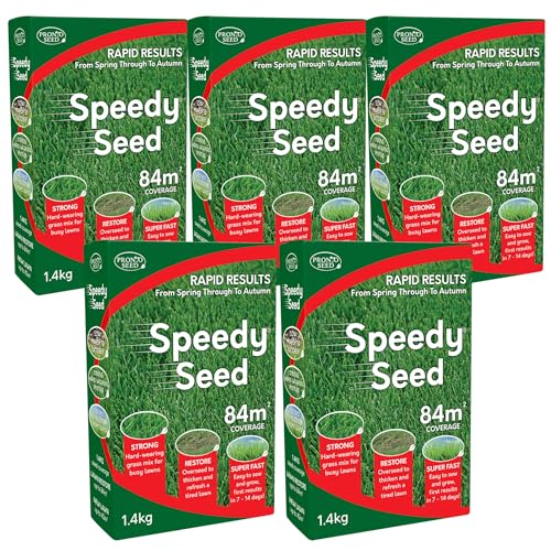 Pronto Seed Premium Grass Seed 7 kg - Fast Growing, Hard-Wearing - Covers 420m² for Lawns & Overseeding - DEFRA Approved & Tailored for UK Climate (7kg)