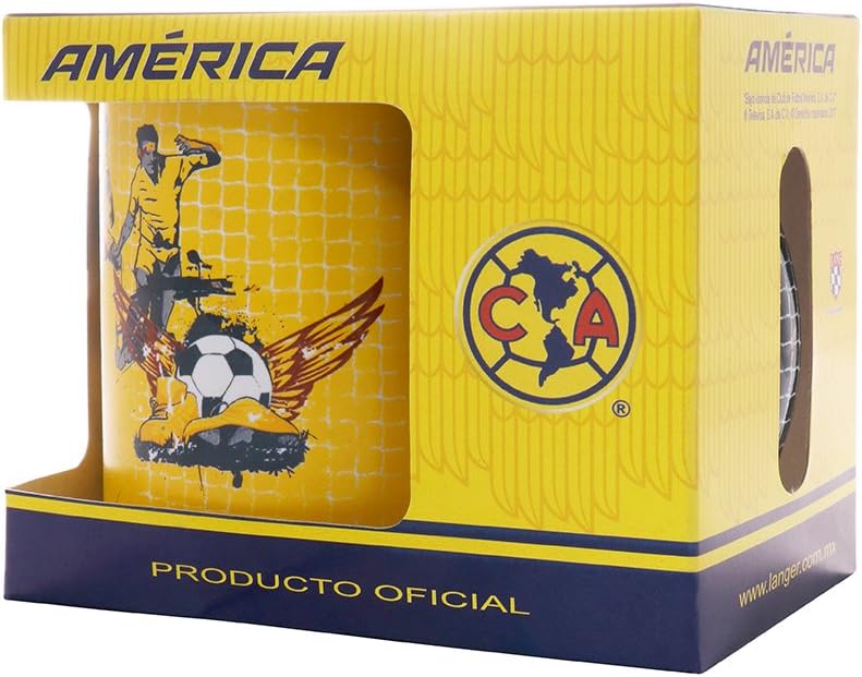 Aguilas del America Mexican Soccer Team Collectible Ceramic Coffee Mug Official Product