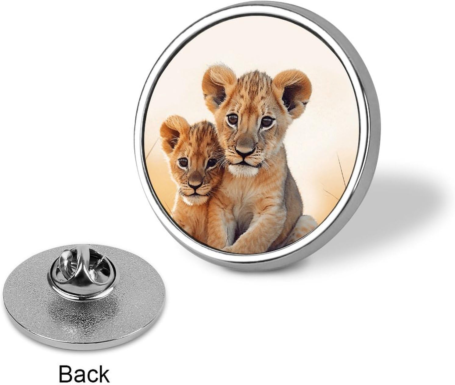 Mens Lapel Pins for Suits Brooch Badge, Small Lion image 3