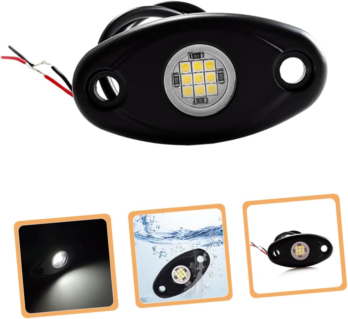 4pcs Led Lights for Car Rock Lights Kit Low Voltage Safe for Vehicles Trucks Suvs Atvs