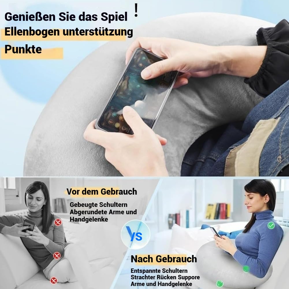 Ergonomisches Strickkissen 60x55cm - Multifunktionskissen Für Handarbeit & Entspannung