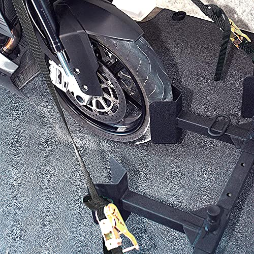 Image of Torin Ratchet Tie Down Straps, 1500 lbs Break Strength, 4-Pack 15 ft, Safety Lock S Hooks, 4 Soft Loops for Moving Cargo, Appliances, Lawn Equipment, Motorcycle, Black, ATRTD1009B