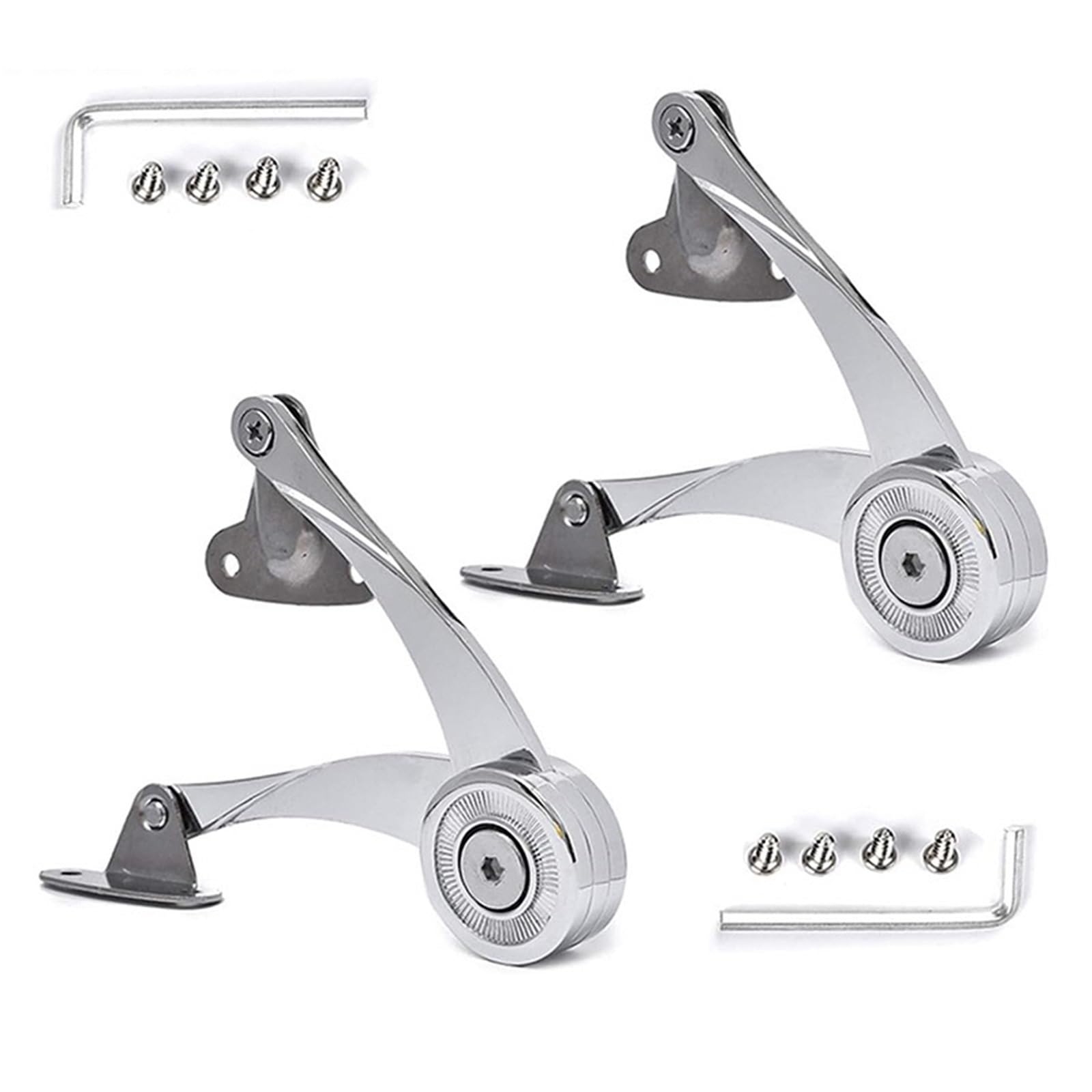 Charnières de support de porte d'armoire 6102 en métal avec levage réglable 2 Pcs