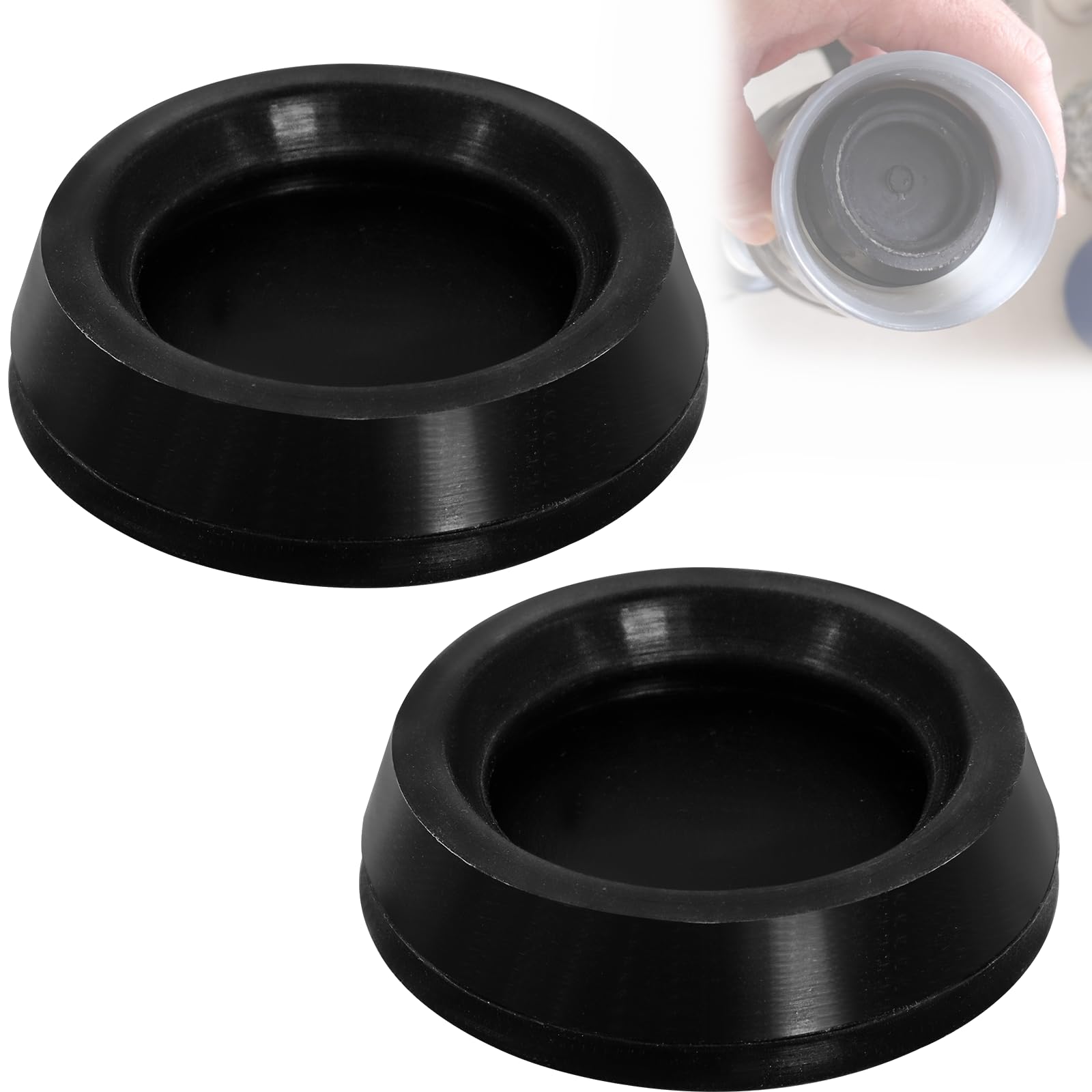 Poweka Plunger Rubber Seal For Aerobie Aeropress Coffee Machine Parts Piston End Seal (Pack Of 2)