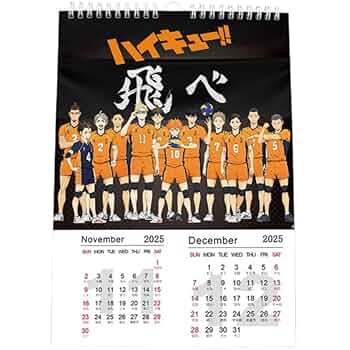 Amazon.co.jp: ハイキュー カレンダー 2025年 壁掛けカレンダー