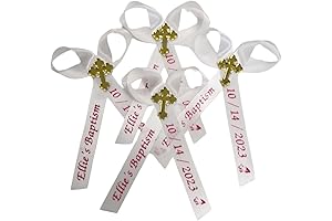 Custom Baptism Christening Ribbons Wedding Favors