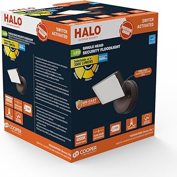 HALO TGS Outdoor Integrated LED Flood & Security Light Single