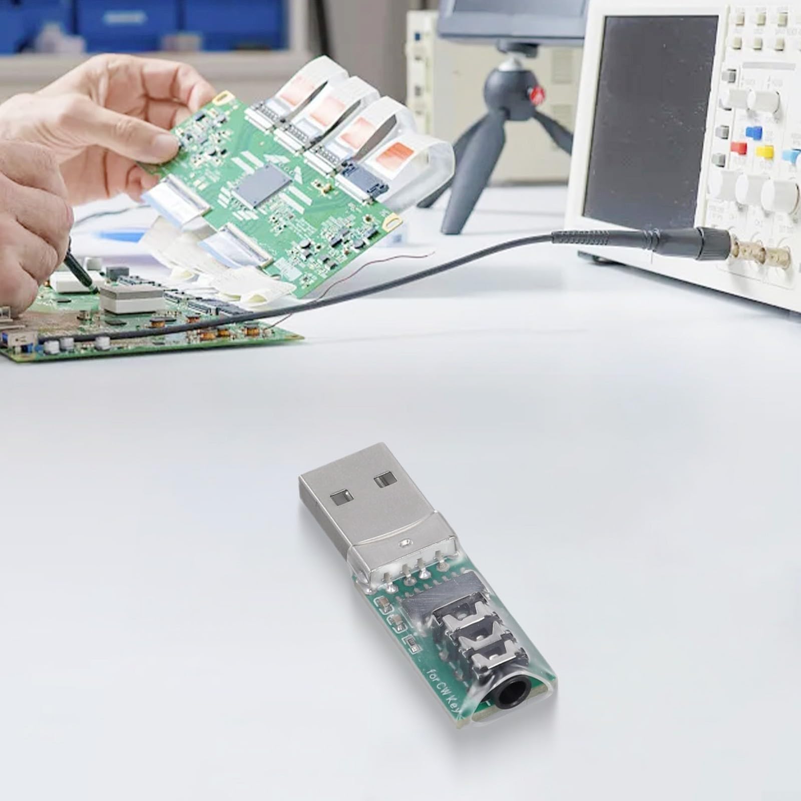 USB Code Key Trainer per software VBand, interfaccia CW da 3,5 mm per esercitazione manuale e automatica, compatibile con iOS per Hongmeng (per versione Vband)