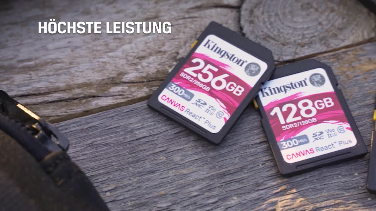 Scheda SD Kingston Canvas React Plus 64GB UHS-II - 300MB/s, Per 4K/8K, U3 V90 - Foto 4