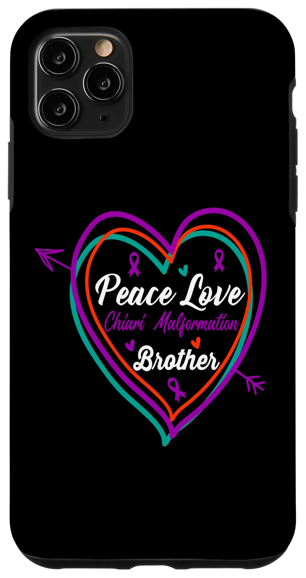 Amazon.co.jp: iPhone 11 Pro Max 平和 愛 キアリ 奇形 啓発 兄弟  