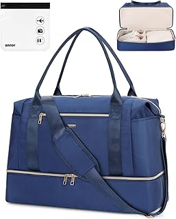 For Spirit Airlines Personal Item Bag 18x14x8 Underseat with Wet Pocket & Shoe Compartment & Tsa Approved Toiletry Bag
