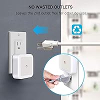 Vista 4 de Sujeet Luz nocturna, luces nocturnas enchufables a la pared, paquete de 8, luz nocturna enchufable, lámpara nocturna del atardecer al amanecer LED