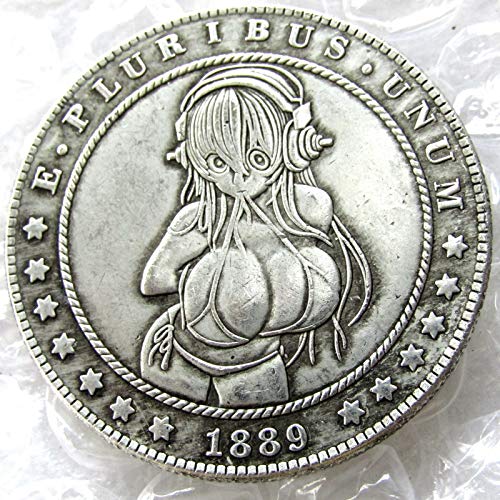 jooact US Hobo Nickel 1889 Morgan Dollar Girl Nickel Coin Funny Coin