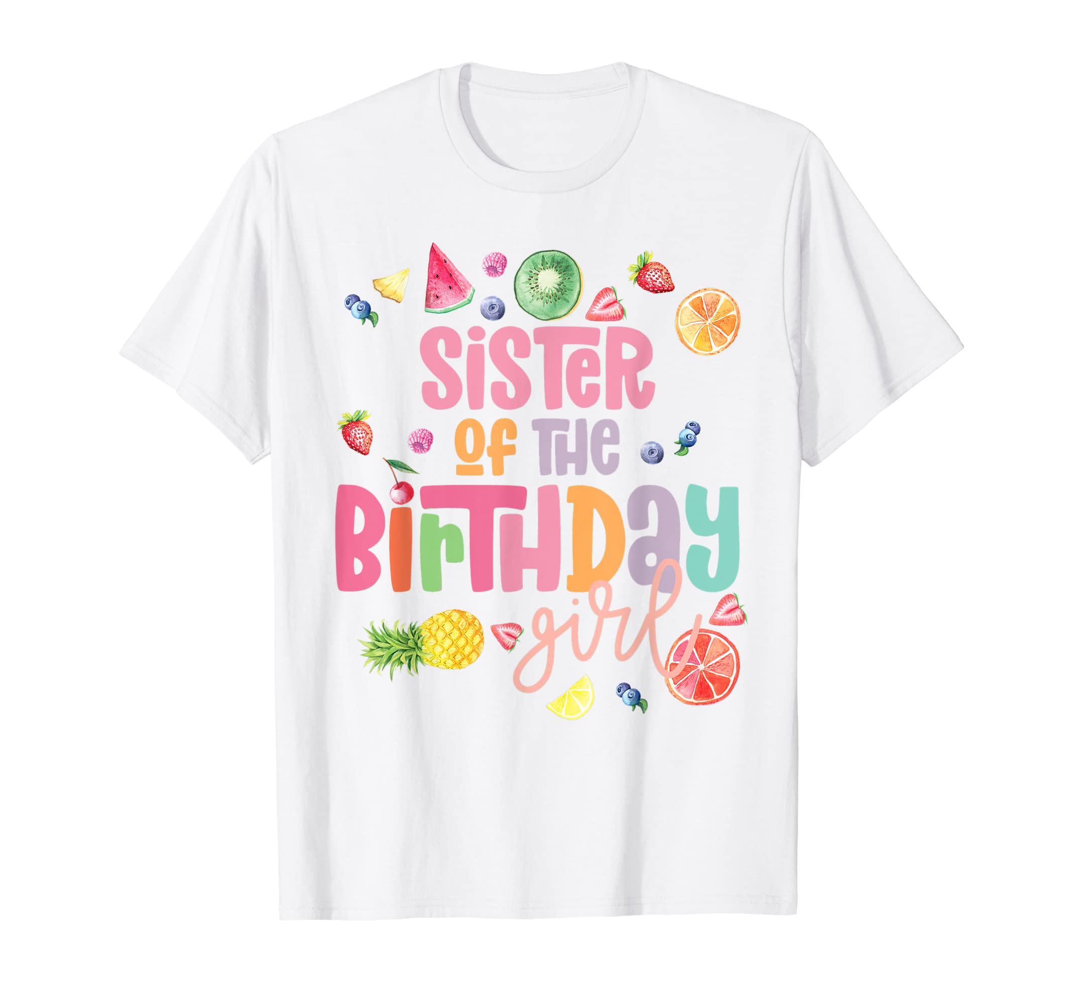 Twotti Frutti Tropical Birthday Party Theme FamilySister Twotii Frutti 2-Year-Old Fruit Tropical Birthday T-Shirt