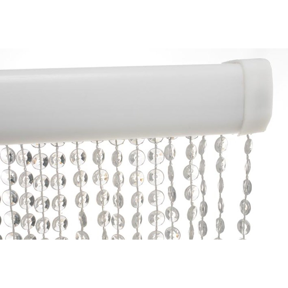 HAB & GUT Türvorhang MINI-DIAMANTEN klar, 90x200 sehr dicht, Insektenschutz Perlen Pailettenvorhang
