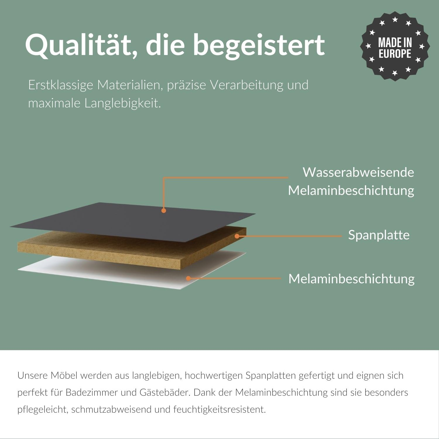 Planetmöbel Waschtisch mit Unterschrank 40 cm, Gäste-WC & Bad | Badmöbel Set für kleine Bäder, Keramik Waschbecken, Waschtischunterschrank für Badezimmer, Gäste-Bad & WC, anthrazit