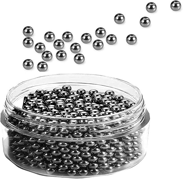 Paint Agitator Balls for Model Acrylic Paint Set, 120 Pcs Model Paint Mixer, Stainless Steel Paint Mixing Balls, 5.5mm/0.22inch