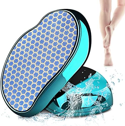 Puikos Foot File Callus Remover, Nano Glass Foot Skin Remover, Fast & Safe Foot Care Foot Callus Remover File, Waterproof & Portable Foot File Rasp for Home Pedicure Foot Spa (Blue)