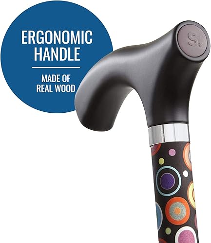 Miniatura 9 de Switch Sticks Bastón de caminar para hombres o mujeres, plegable y ajustable de 32 a 37 pulgadas, apto para FSA y HSA