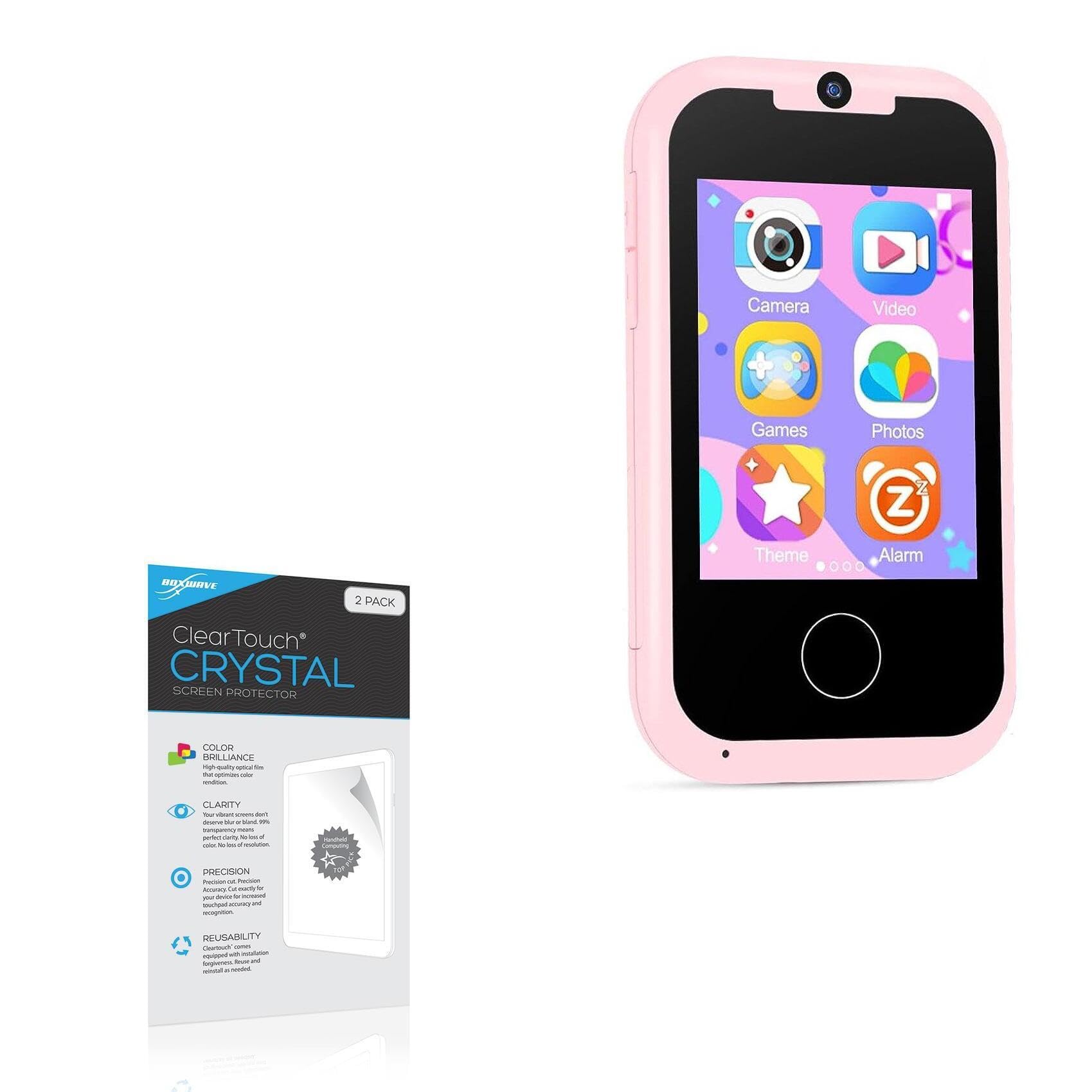 BoxWave Screen Protector Compatible with Prysyedawn Kids MP3 Music Player (2.8 in) - ClearTouch Crystal (2-Pack), HD Film Skin - Shields from Scratches