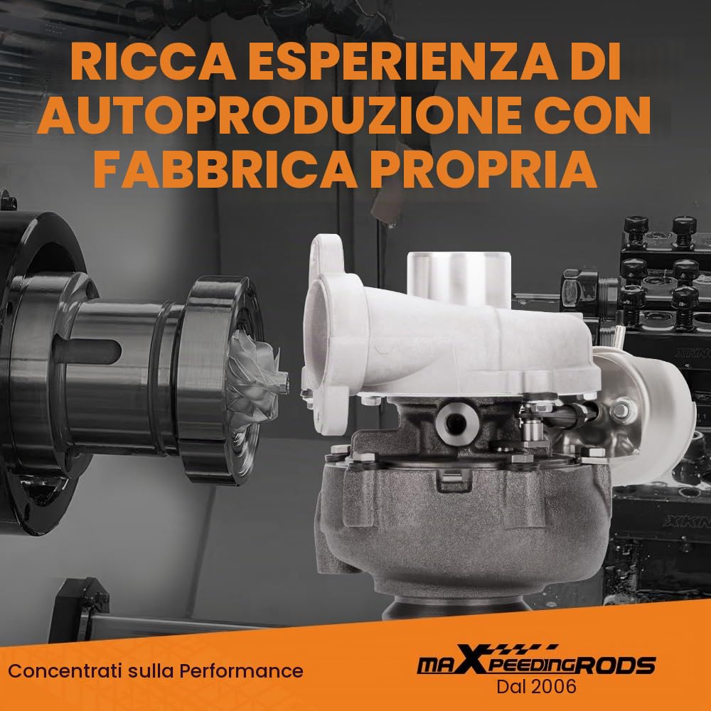 maXpeedingrods GT1544V turbocompressore 753420 per Peugeot per Citroen C2 | C3 C4 C5 1.6 HDI 110 HP, auto turbo per Ford per Volvo per Mazda per Mini-cooper